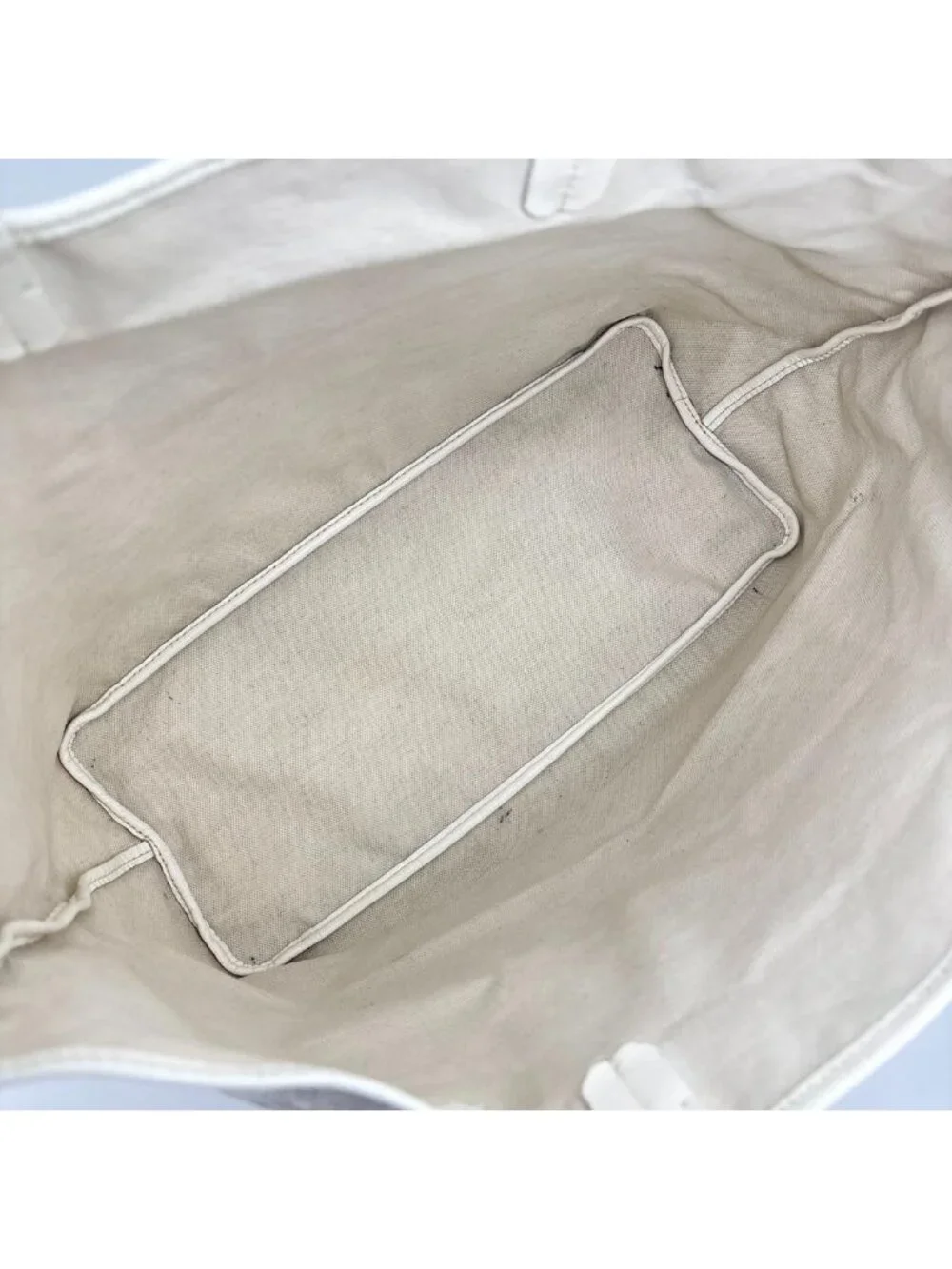 Goyard Saint Louis PM Tote Shoulder Bag White